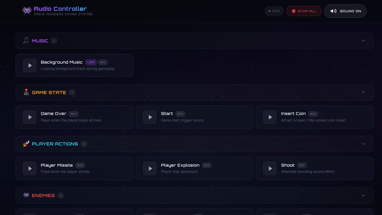 alt Audio Controller website screenshot