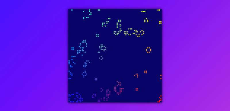 Leverage the GPU to play the game of life. Preview image of the work "Conway's Game of Life ๐งช: Initial experiment invoking a GPU with the webGPU API"